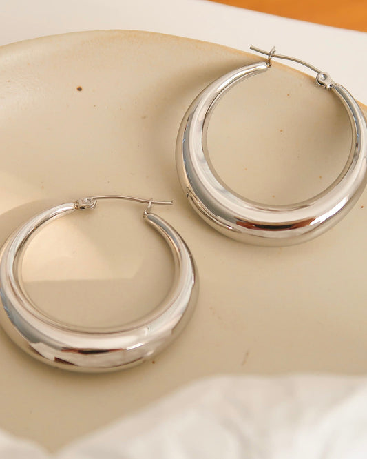 Liquid Chrome Hoops