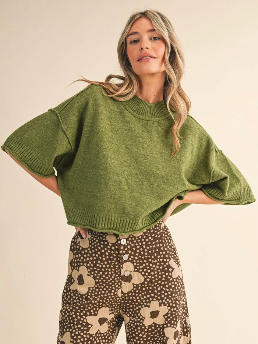 Garden Mock Neck Sweater