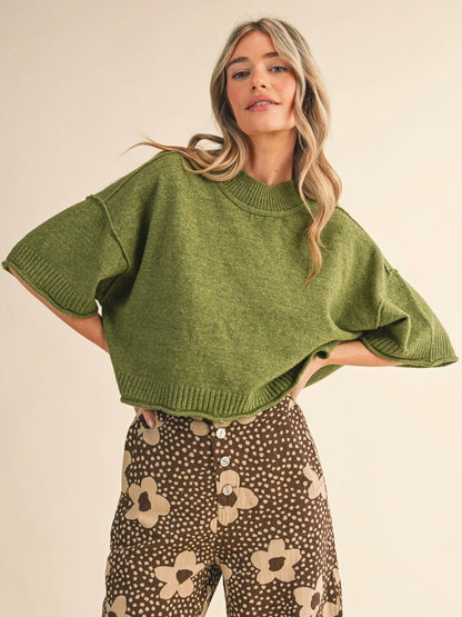 Garden Mock Neck Sweater