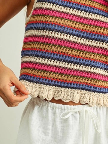 Sunkissed Stripe Knit Tank