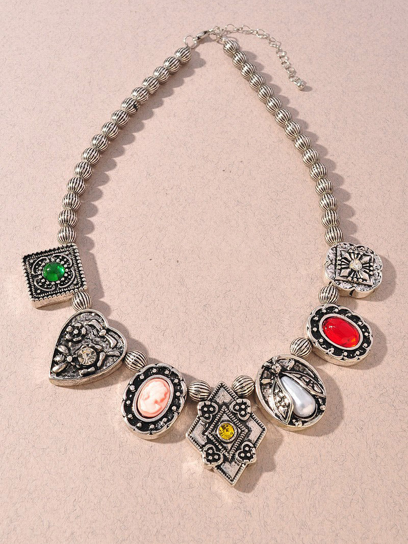 Elizabeth Chunky Charm Necklace