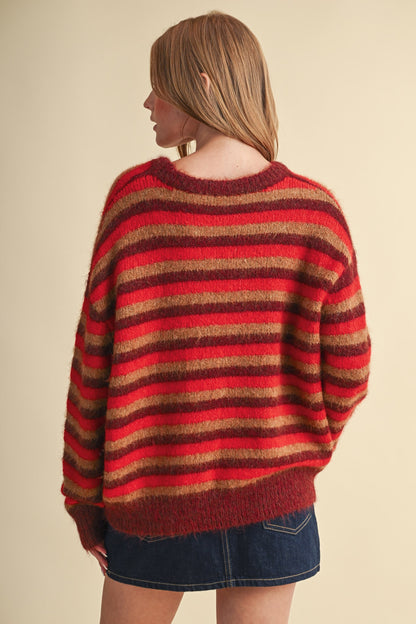 Emmi Red Stripe Sweater