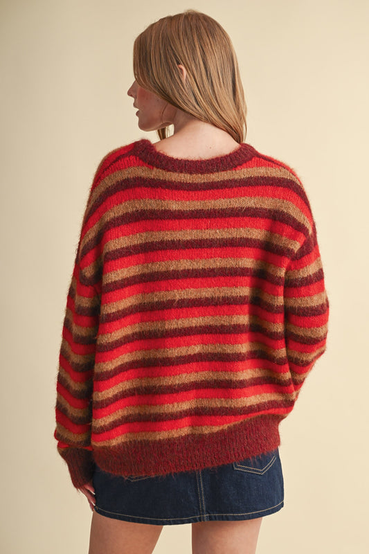 Emmi Red Stripe Sweater