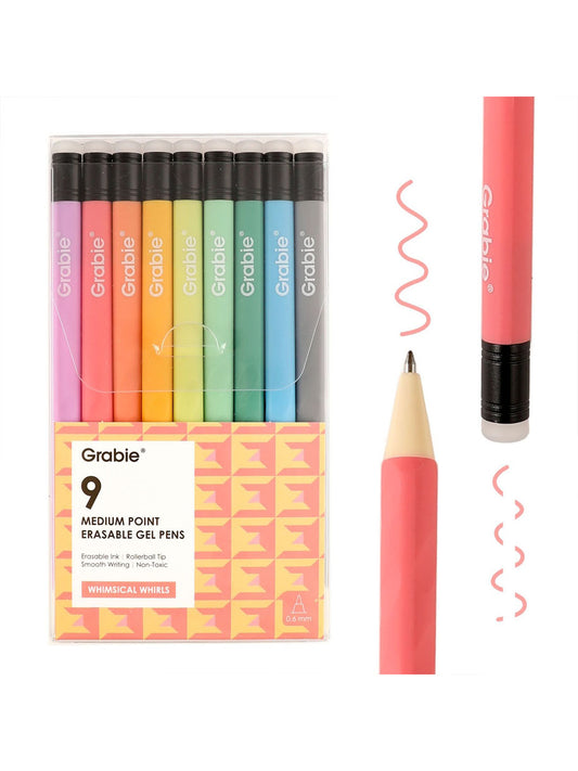 Erasable Gel Pen Set - Whimsical