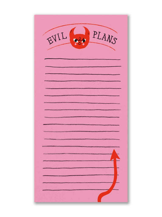Evil Plans Notepad