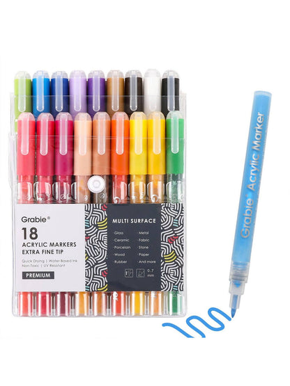 Extra Fine Tip Acrylic Paint Marker Set
