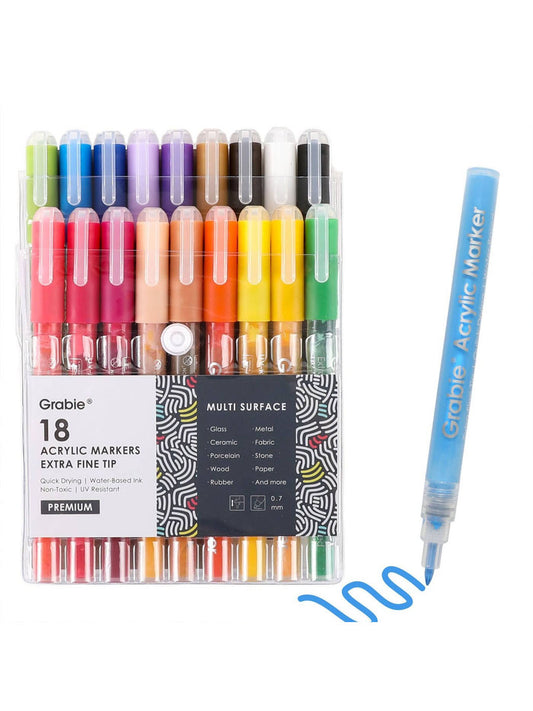 Extra Fine Tip Acrylic Paint Marker Set