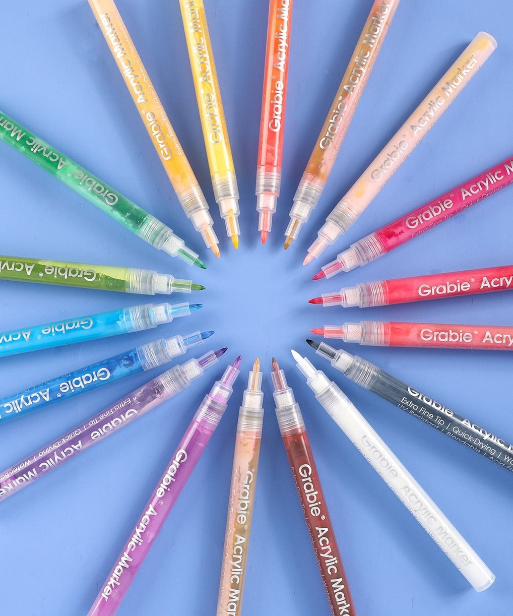 Extra Fine Tip Acrylic Paint Marker Set