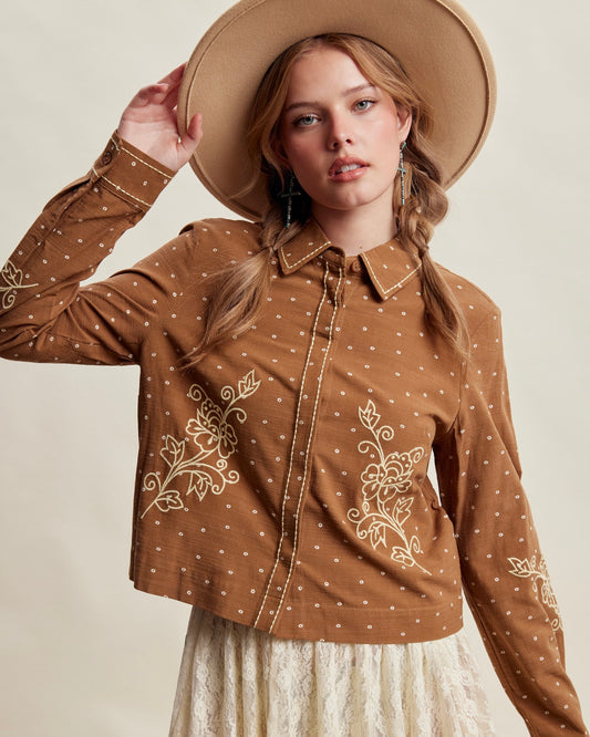 Canyon Rose Cotton Blouse