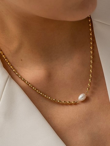 18k Golden Hour Pearl Choker