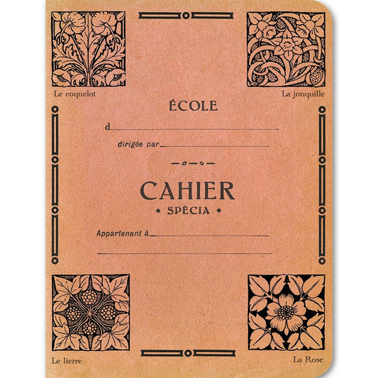 Four Flowers French Notebook