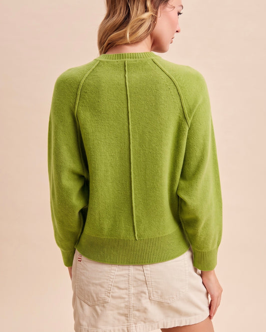 Matcha Raglan Pullover