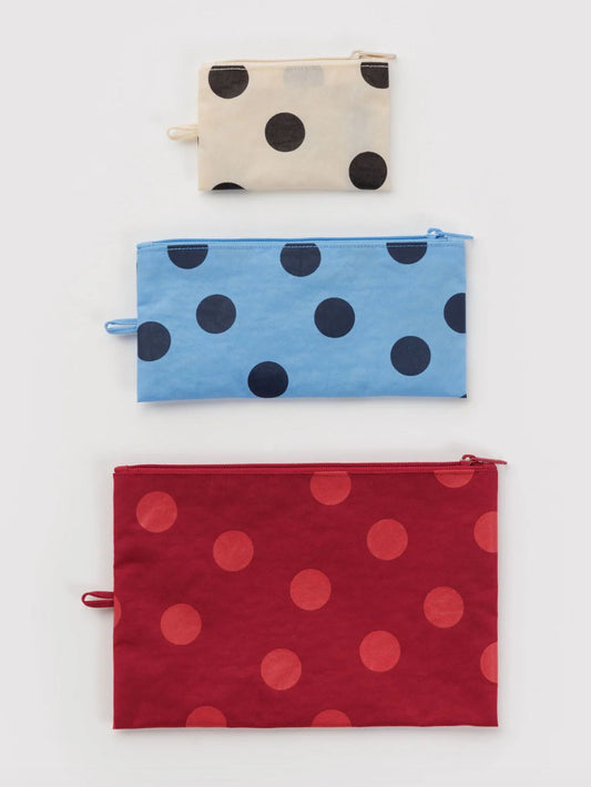 Polka Dot Mix Flat Pouch Set