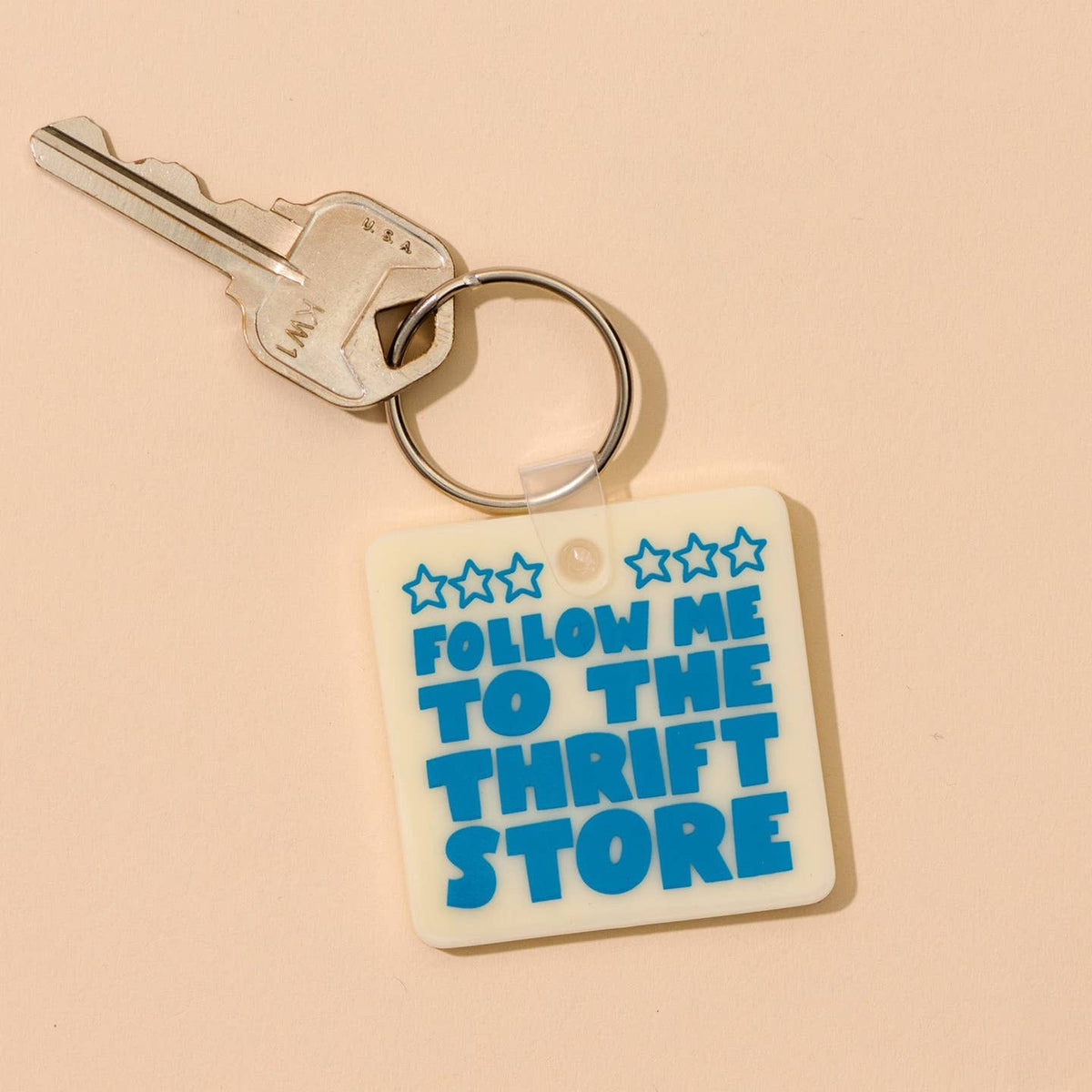 Follow Me to the Thrift Store Keychain