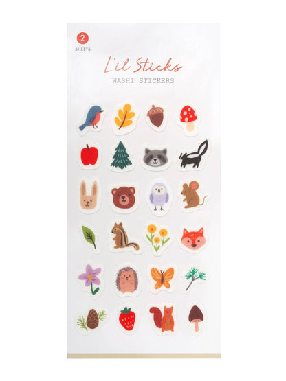 Forest Fun Lil Sticks Washi Stickers