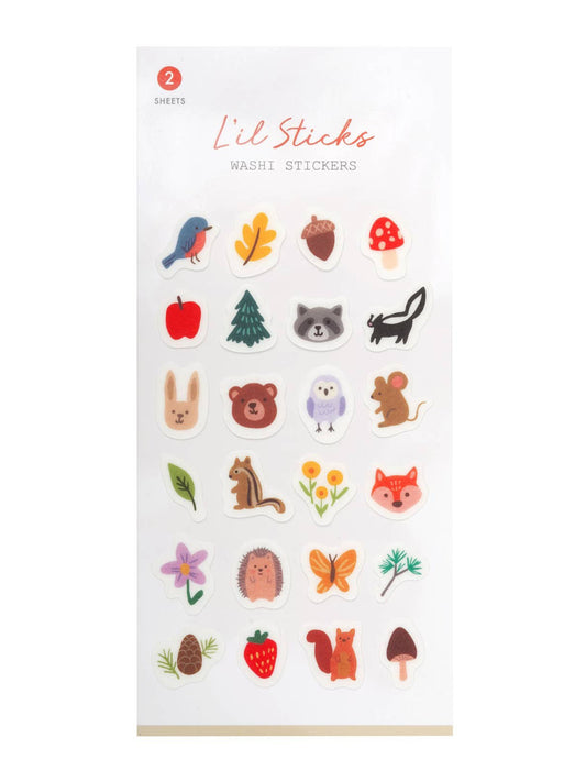 Forest Fun Lil Sticks Washi Stickers