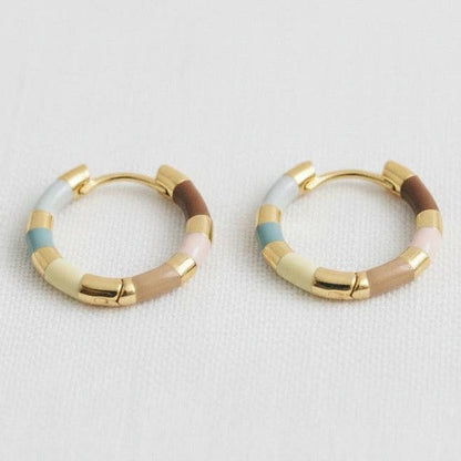 French Geometric Hoop Earrings