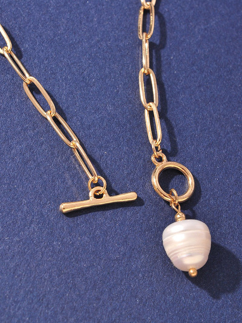 Freshwater Pearl Toggle Necklace