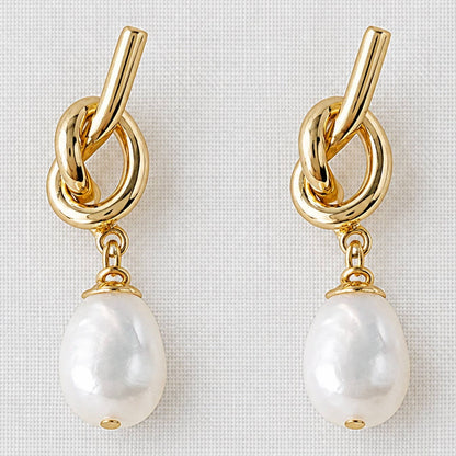 Freshwater Pearl and Shell Earrings