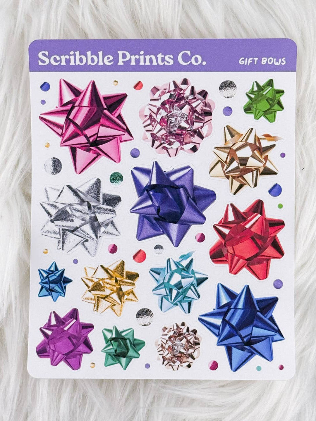 Gift Bows Deco Sticker Sheet