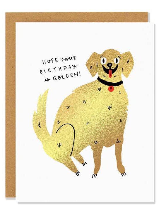 Golden Birthday Card