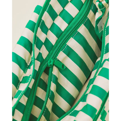 Green Stripe Stroller Party Caddy Bag