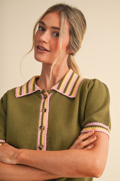 Greta Short Sleeve Cardigan