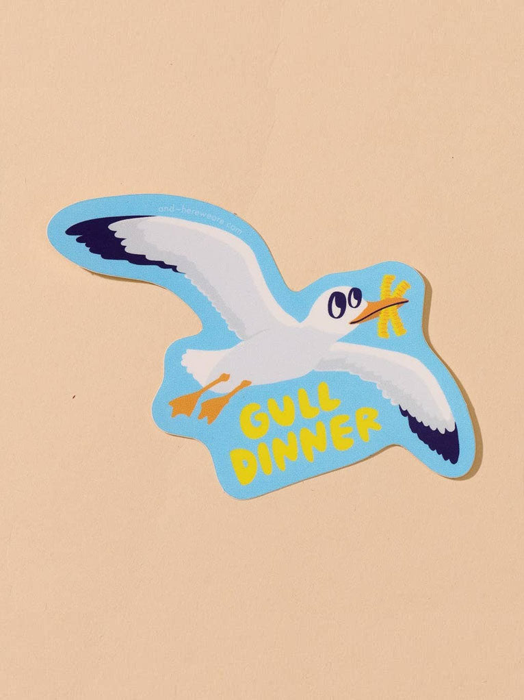 Gull Dinner Sticker
