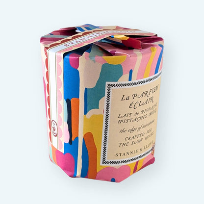 Happy Abstract Gift Wrap Candle