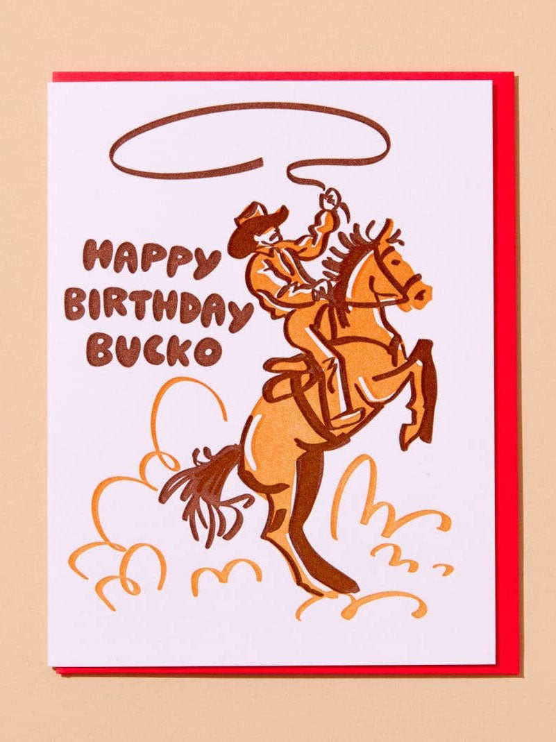 Happy Birthday Bucko Card