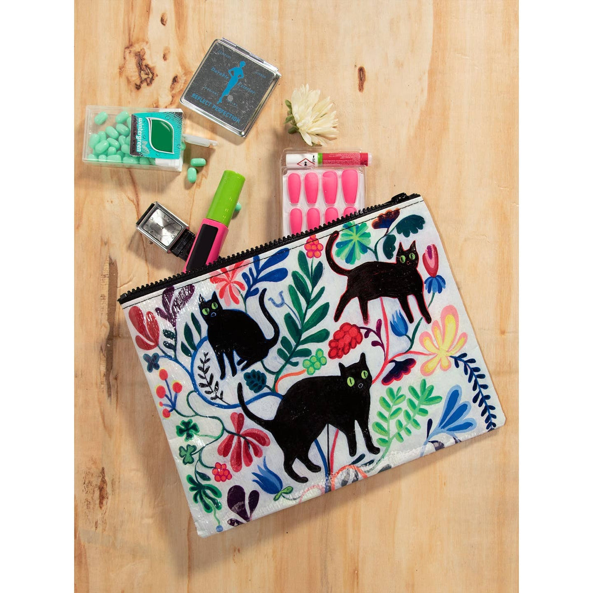 Here Kitty Zipper Pouch