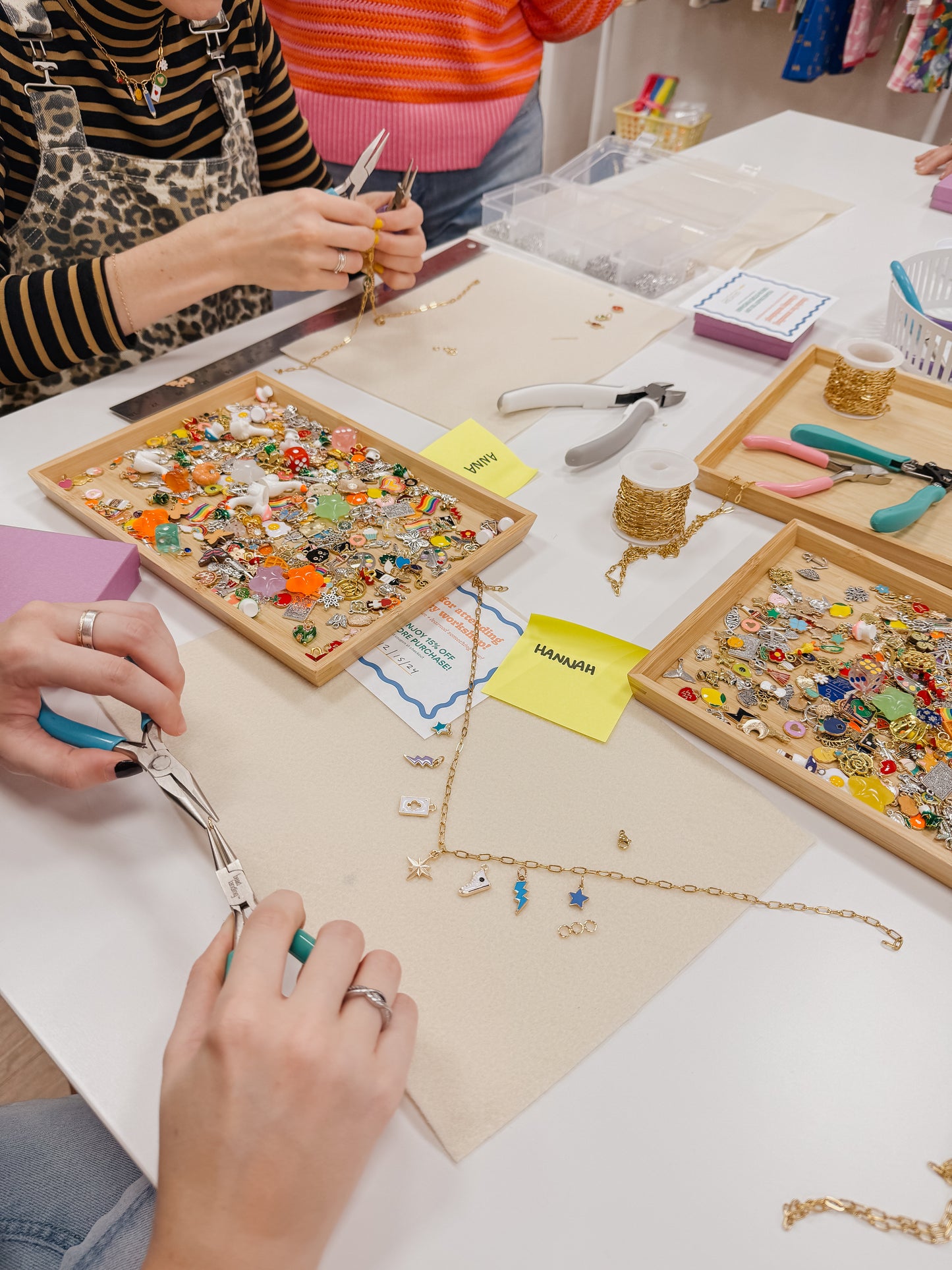 Charm Bar Workshop—Tuesday, 12/3