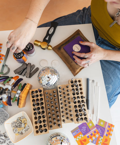 Hand-Stamped Ornament Workshop—Sunday, 11/22 from 1–3p