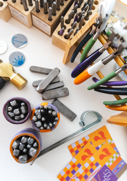Hand-Stamped Ornament Workshop—Sunday, 11/22 from 1–3p