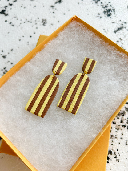 Banana Stripe Earrings