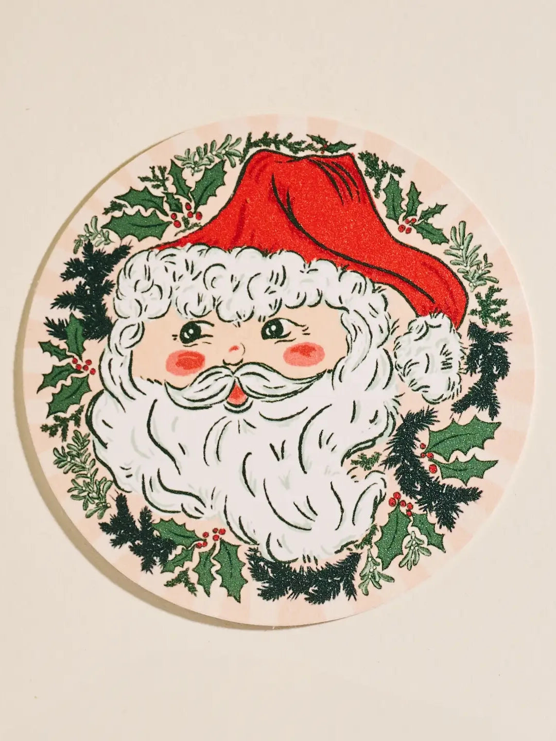 Jolly Santa Coaster Set