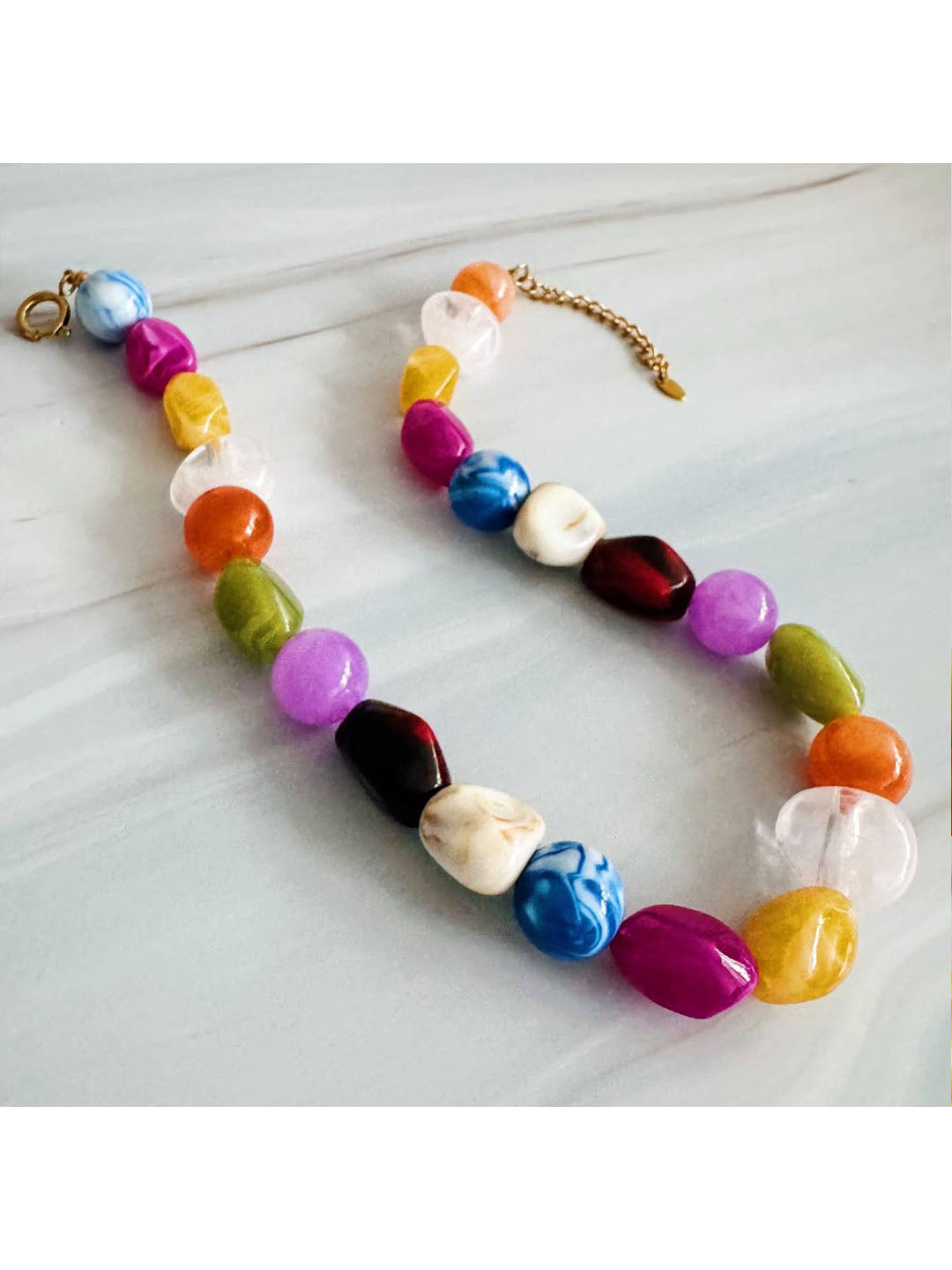 Jude Colorful Mixed Bead Necklace