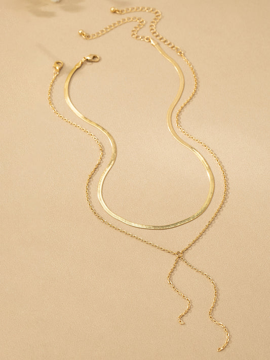 Sandra Layered Mixed Chain Necklace