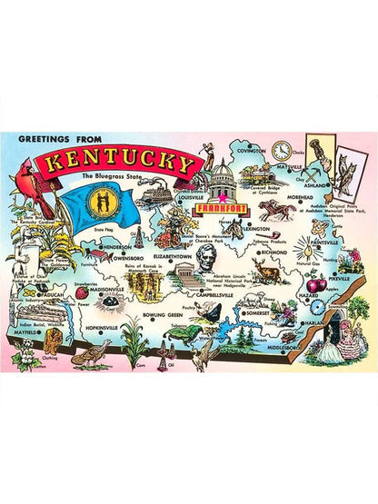 Greetings from KY Map Magnet