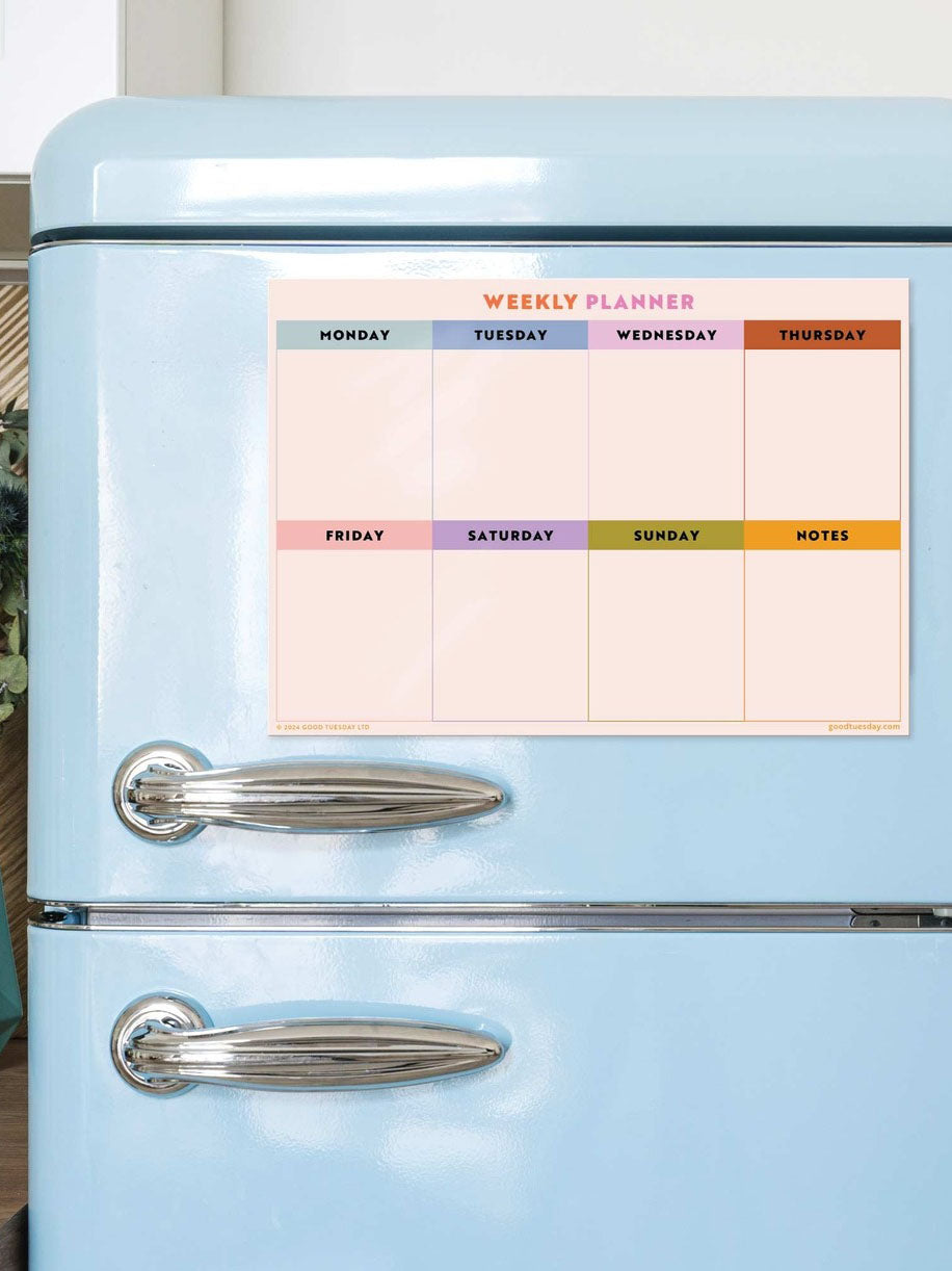 Large A3 Magnetic Rainbow Weekly Planner