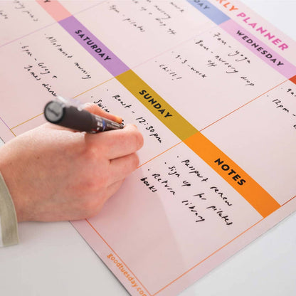 Large A3 Magnetic Rainbow Weekly Planner