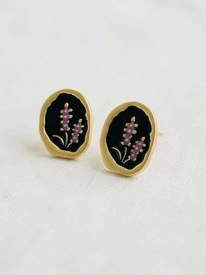 Lavender Drop Earrings
