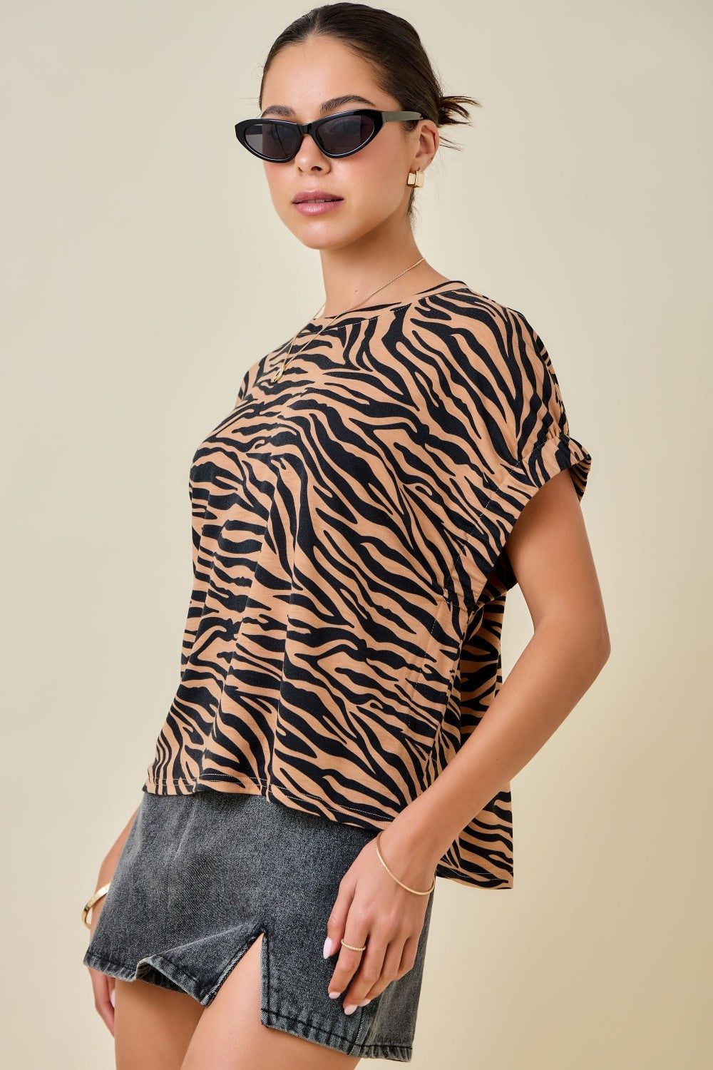 Leah Tiger Top