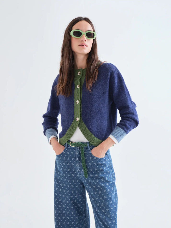 Logan Two Tone Cardigan