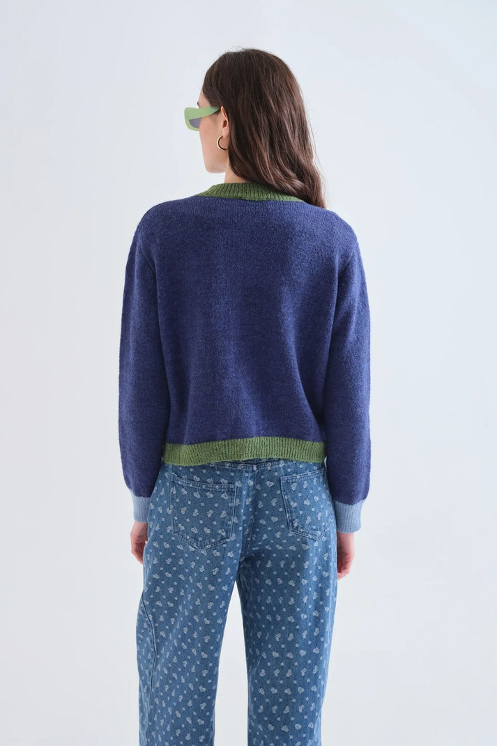 Logan Two Tone Cardigan