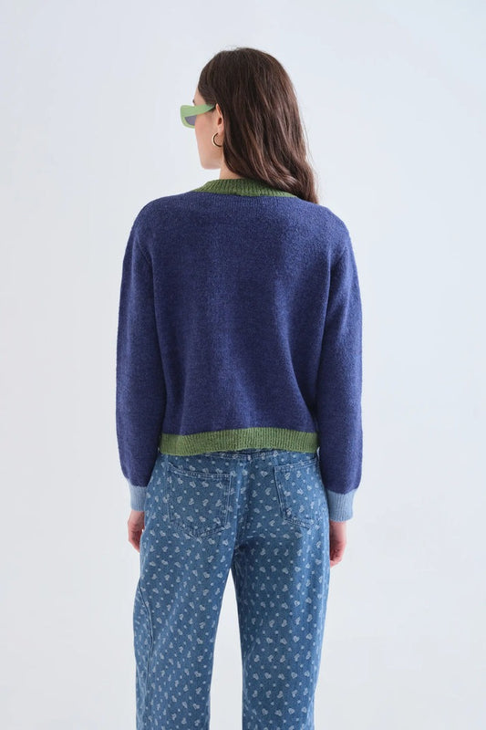 Logan Two Tone Cardigan