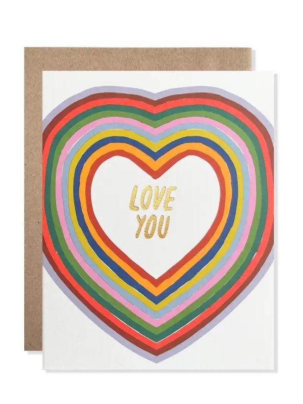 Love You Hearts Card