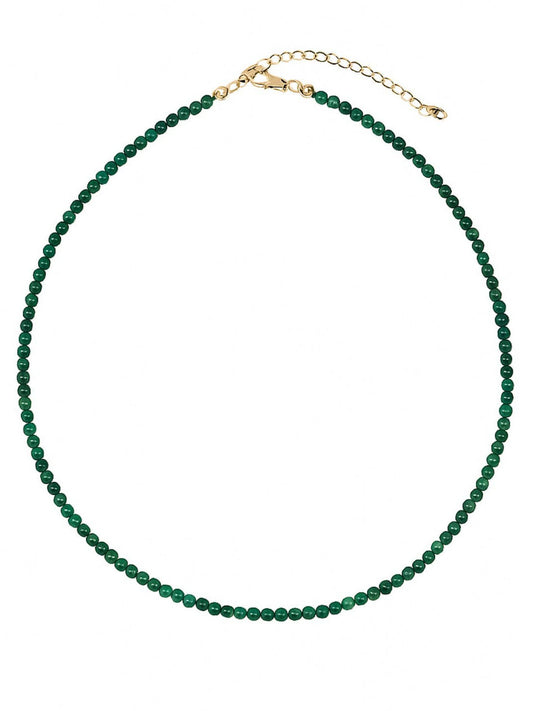 Malachite Green Natural Stone Necklace