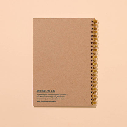 Mallard Ducks Letterpress Spiral Notebook