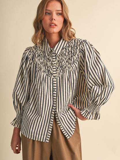 Mary Striped Blouse